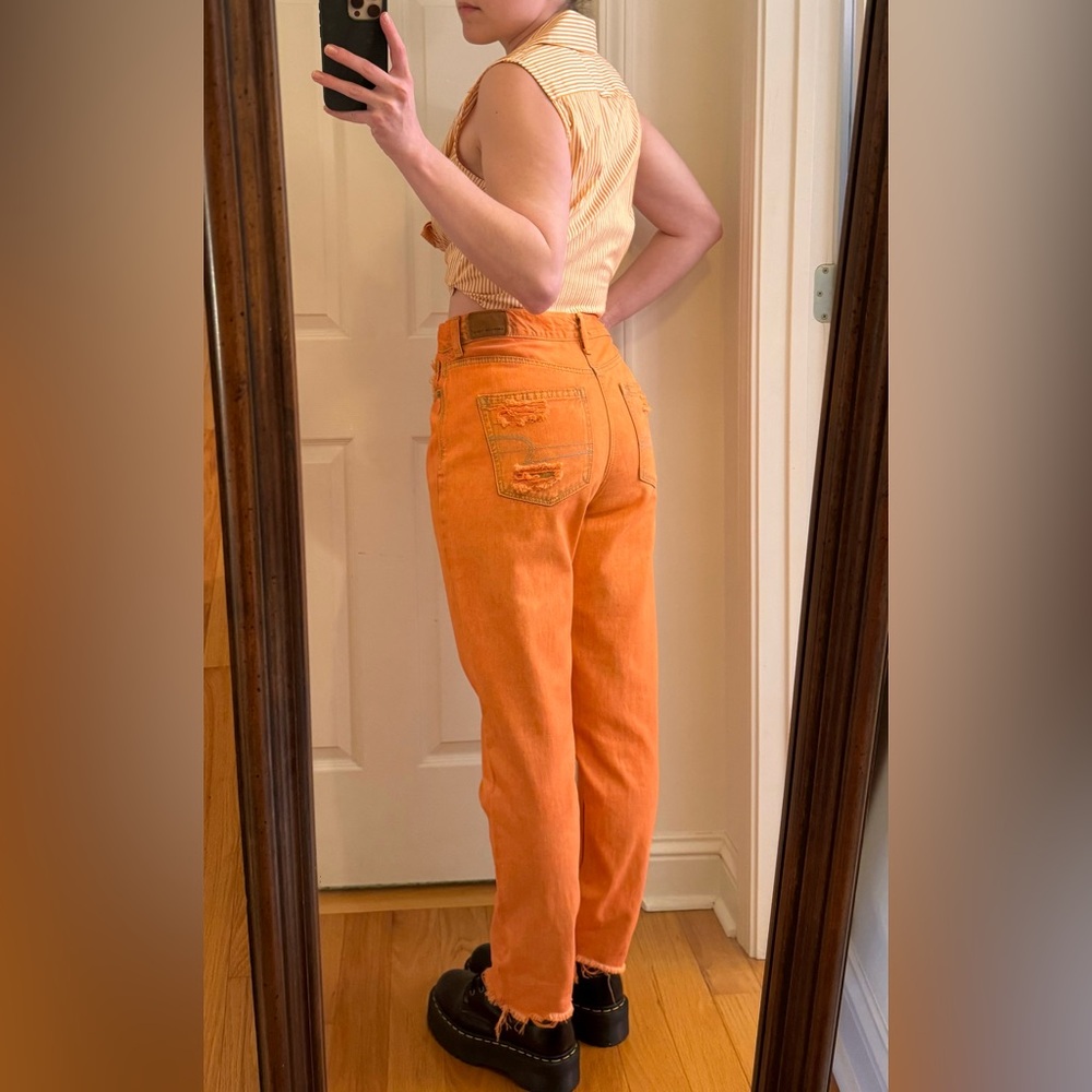 *3 for $12* AE Orange Jeans Waist-30, Rise-11.5, Inseam-27.5